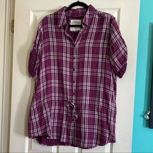 Sonoma Size XL Plaid Button Up Shirt